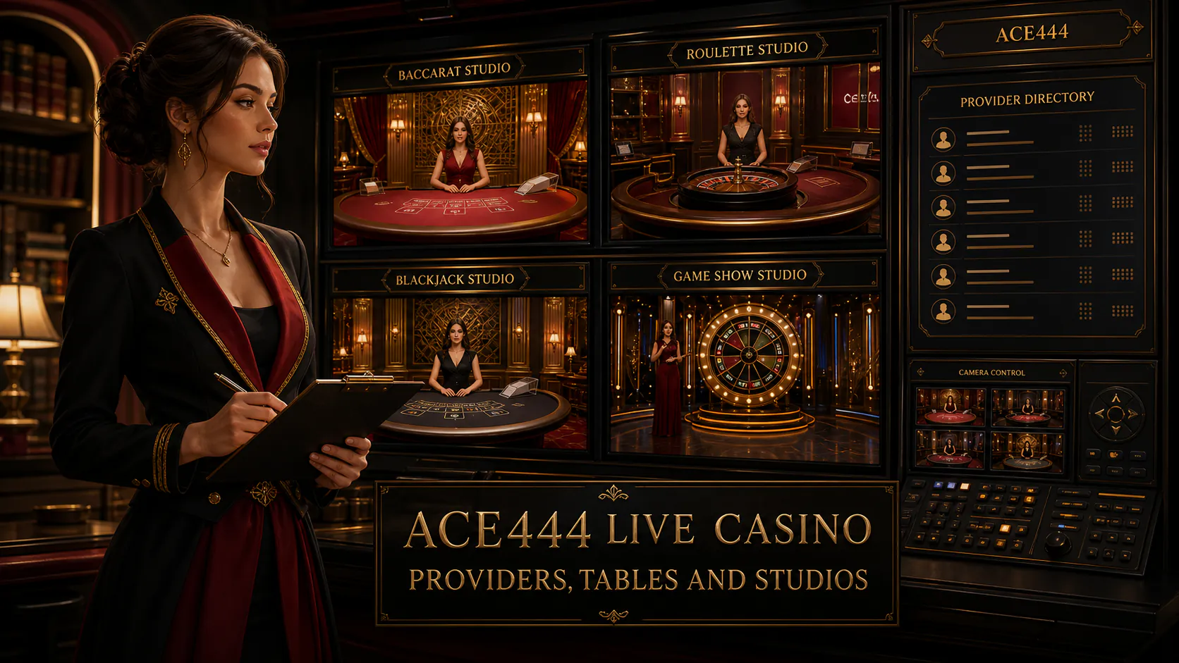 ACE444 লাইভ ক্যাসিনো প্রোভাইডার, টেবিল ও স্টুডিও